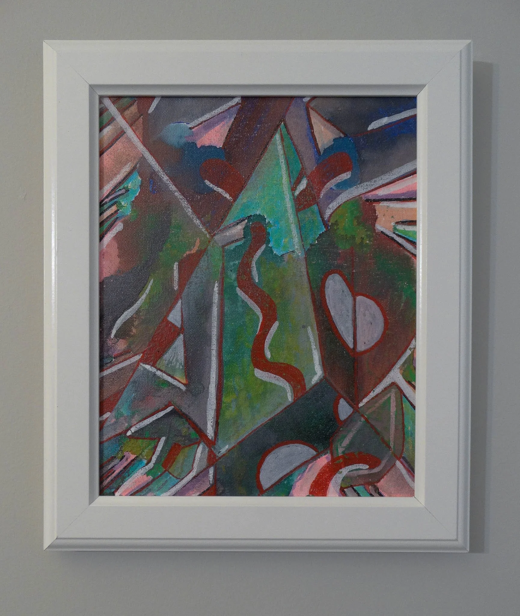 A Dance around the Fountain. Acrylic and graphite on canvas board. 8x10 2026