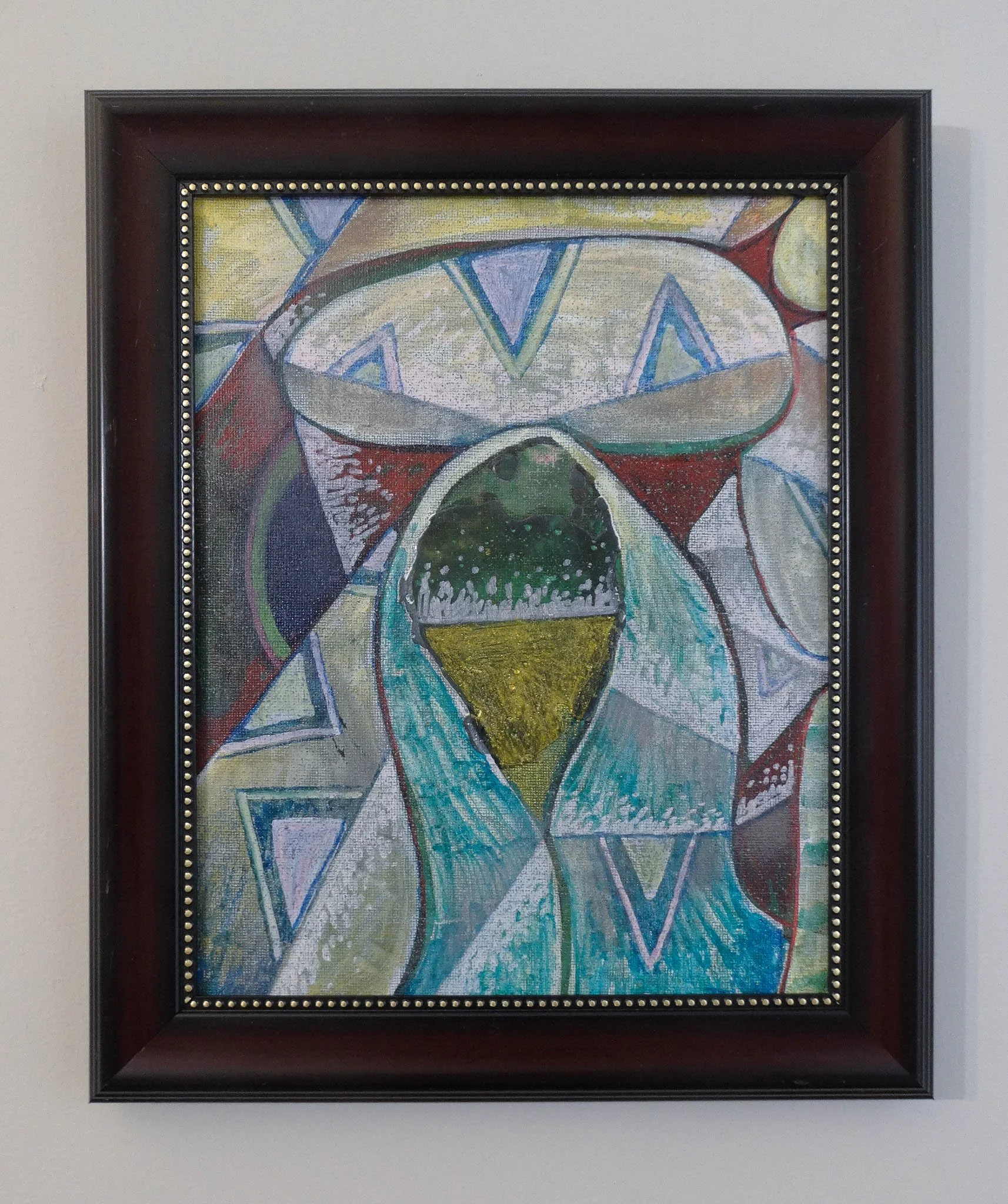 Lost in Thought. Mixed media on canvas board. 8 x 10 2026
