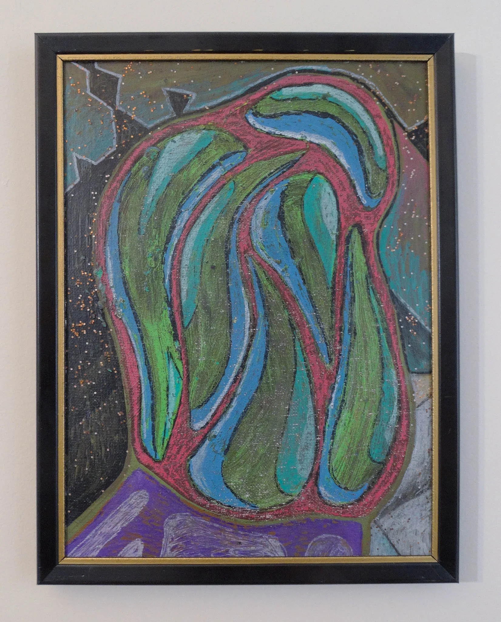 After the Bath. Mixed media on canvas board. 9 x 12 2026