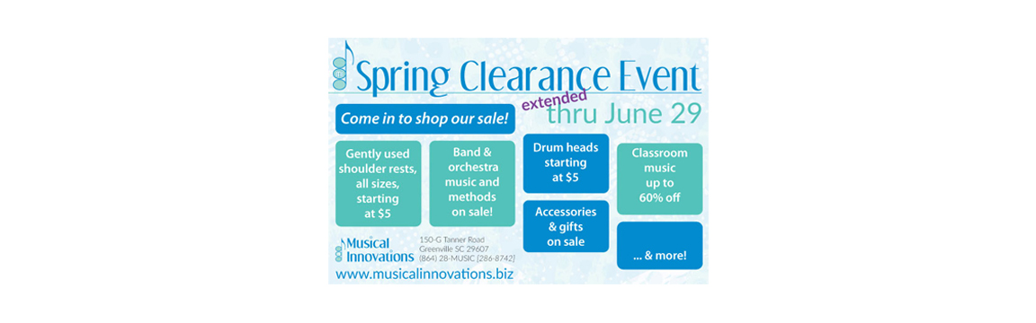 Spring Clearance Event - extended!