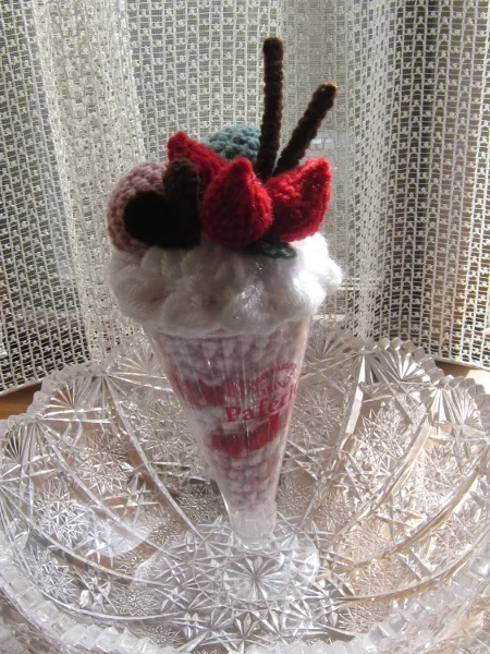   Strawberry parfait, for grandma. 2012  
