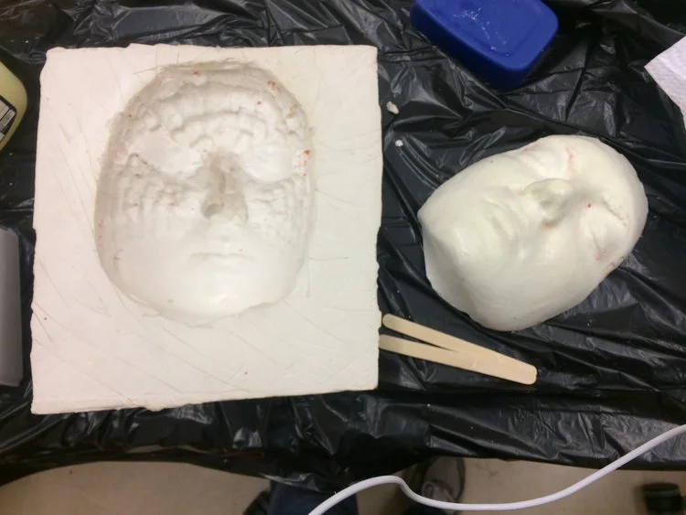 Mold for facial prosthetic