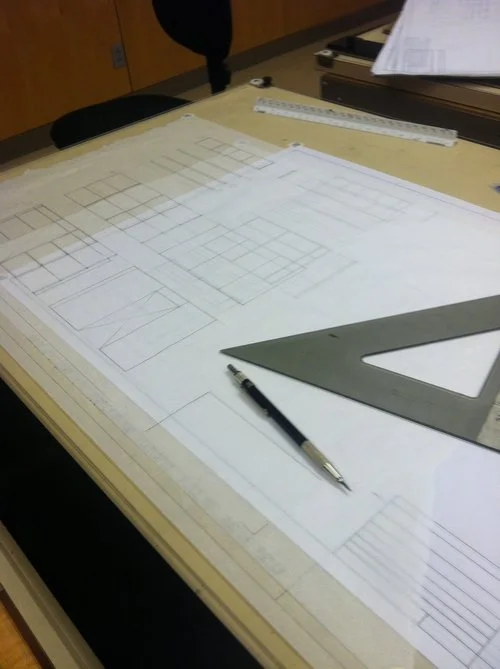 Hand Draftings in progress 