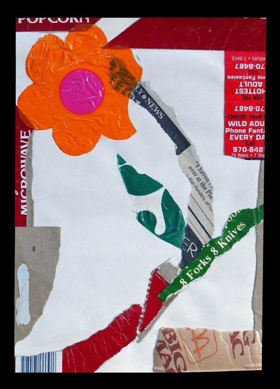 Forget Full Circle, 1989, 7.5 x 11", mixed media on paper