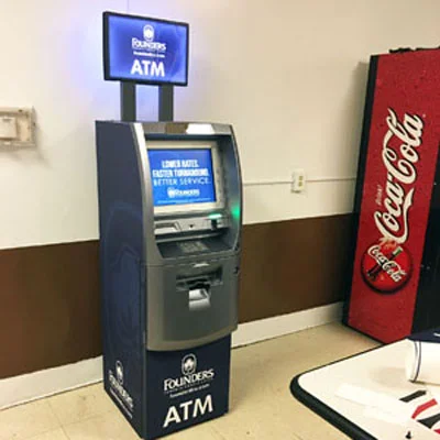 Founders FCU Branded ATM at Shutterfly