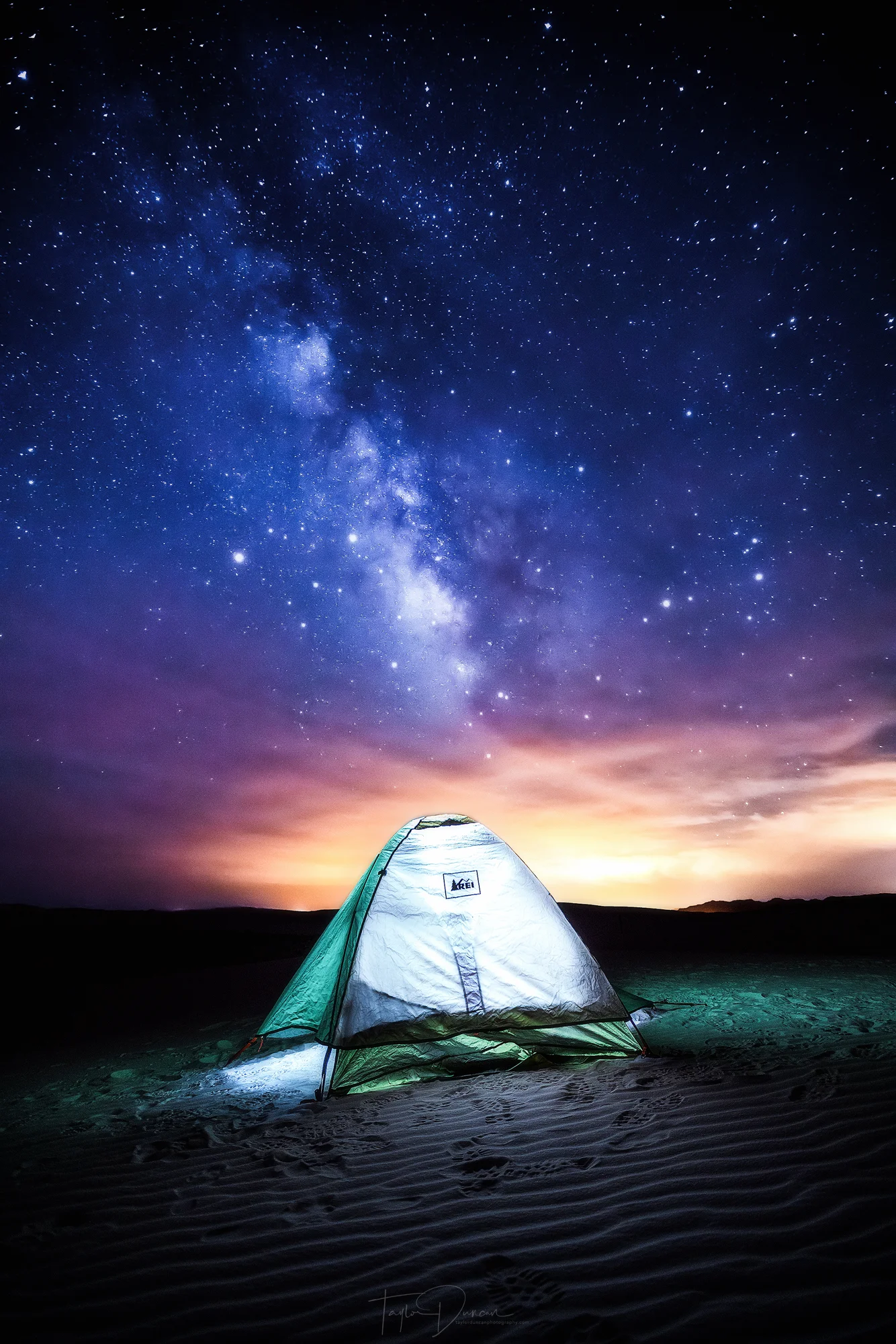 The stars were so bright!