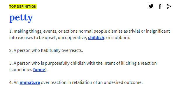 Your Petty Isn't Pretty, Sis.