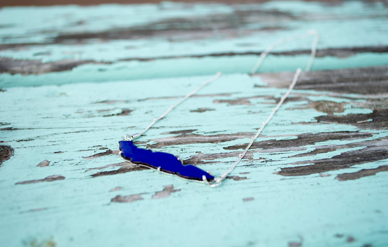 Lake Erie. Vitreous Enamel and Silver. 2014