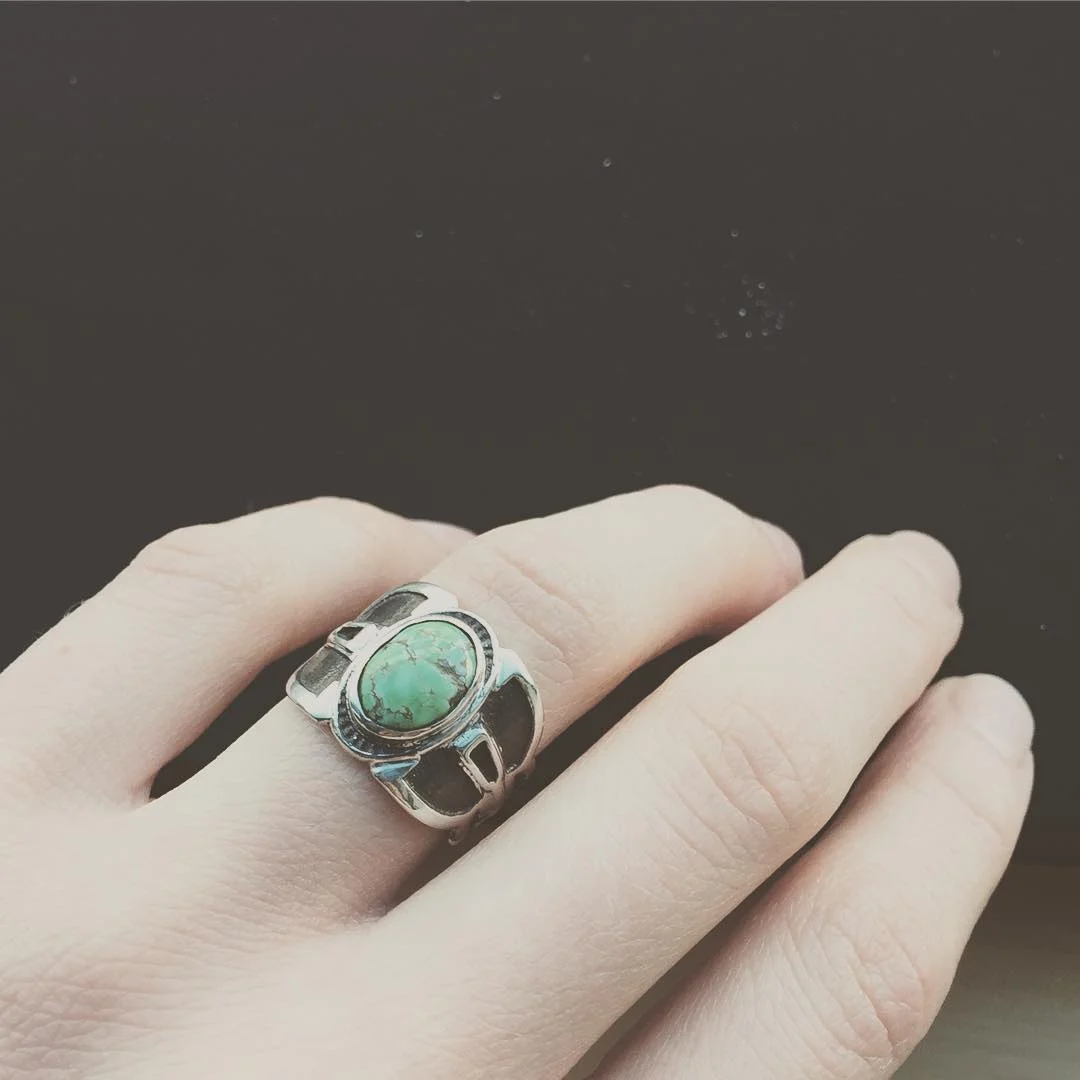 Sheila Ring. Silver, Turquoise. 2015