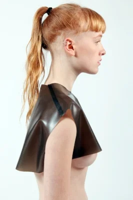 Pornceptual , Black Latex Crop Top, KOLI, €58.00
