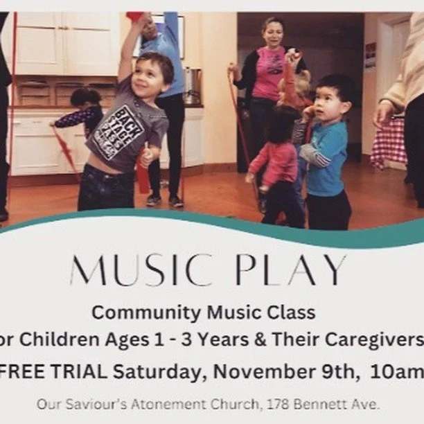 New Music Play class!
Starts this Saturday 10 AM
Children 1-3
DM us to RSVP!