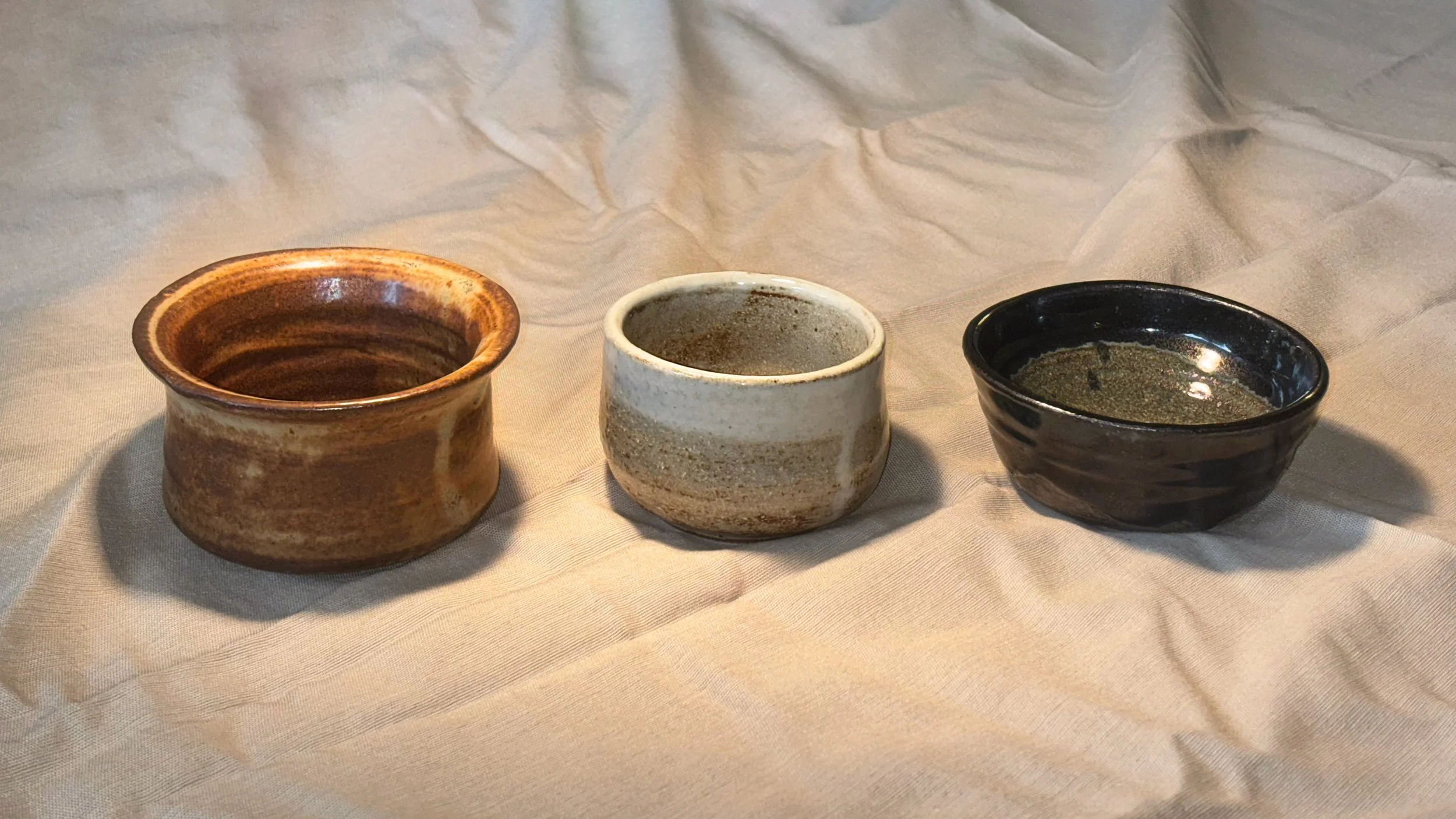  Earthly Bowl Set [4” x 3”, 4” x 2”, 4” x 2.5” / Ceramics] 