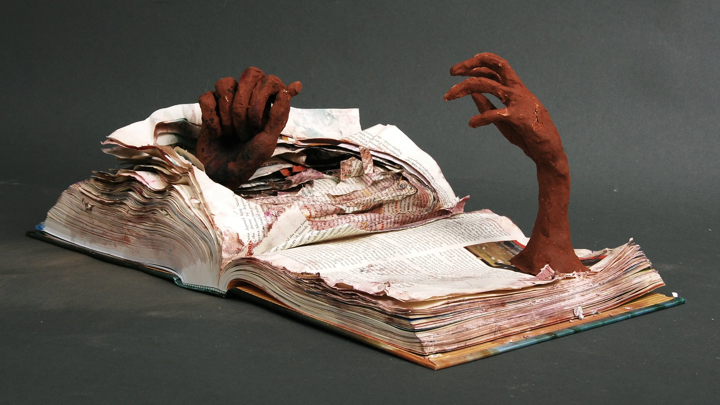  Destruction of Knowledge [16” x 10” x 12” / Mixed Media] 