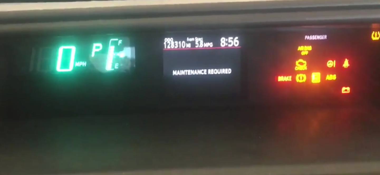 How To Reset The Maintenance Required Light On A 2013 Toyota Prius C Without Smart Key How To Automotive