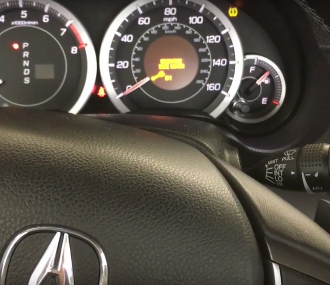 How to Reset the Service Light DUE on a 2012 Acura TSX (Service B)