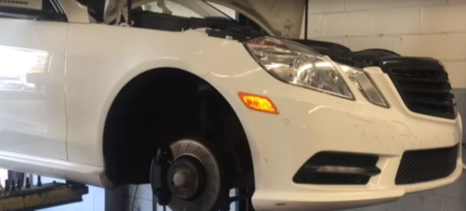 How to Replace the Front Brake Pads, Rotors, and Pad Wear Sensor on a 2010-2016 Mercedes E350 W212