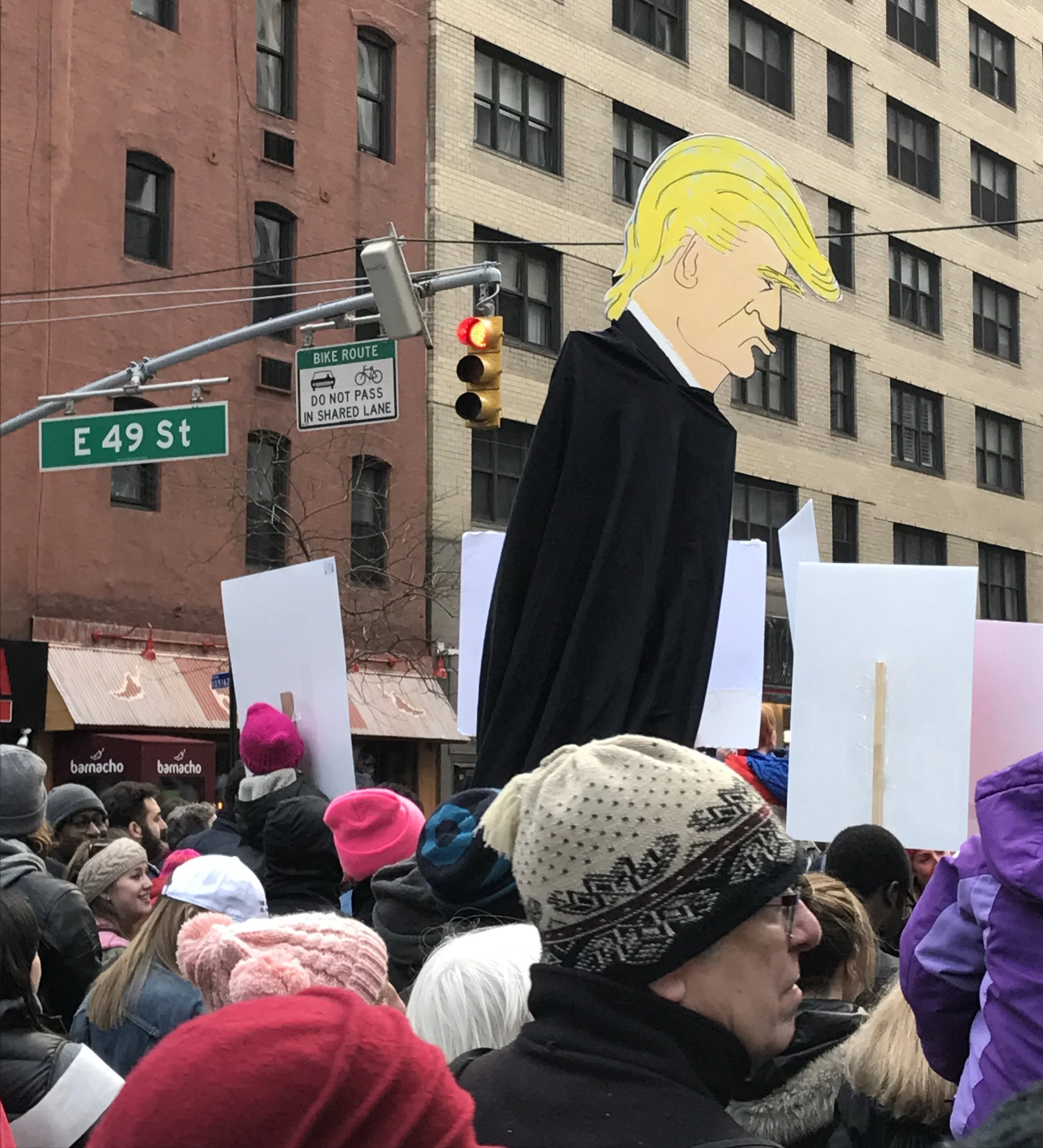 Women’s March, Second Avenue, NYC, January 21, 2017 © Andrew Stuttaford