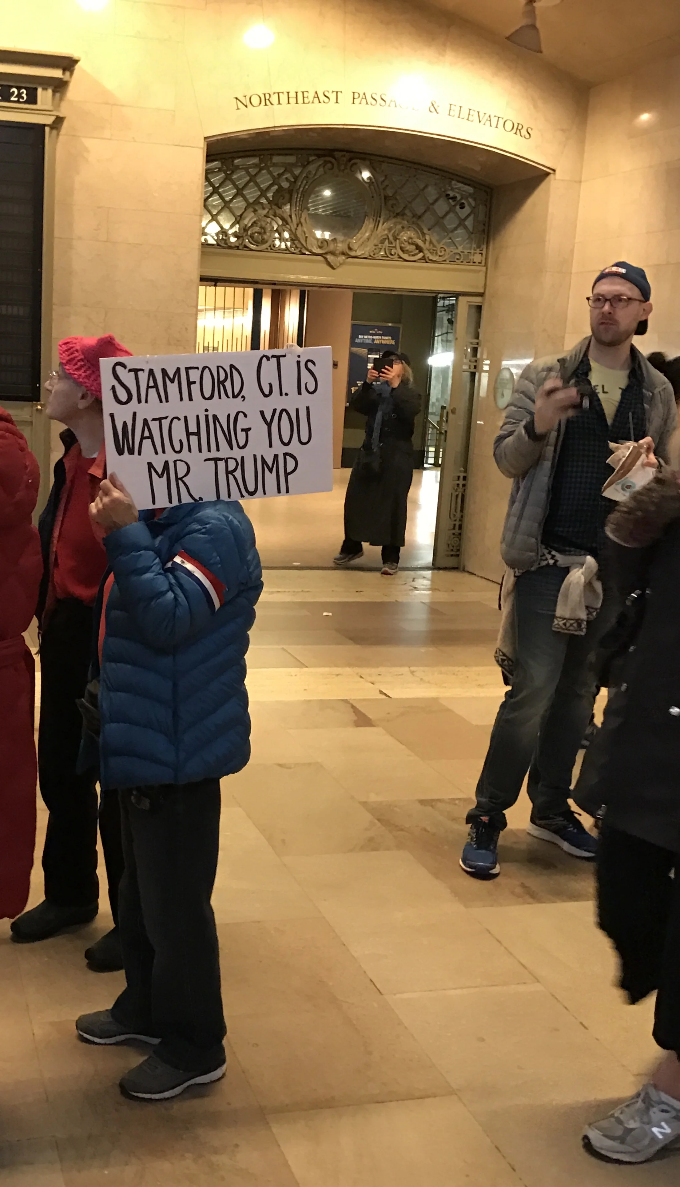 Women’s March, Grand Central Station, NYC, January 21, 2017 © Andrew Stuttaford
