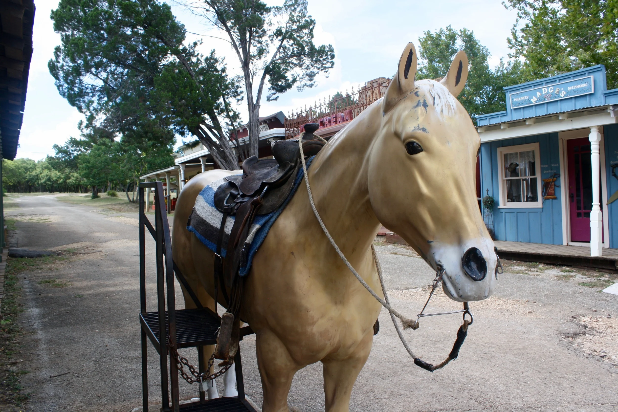Photo-op in Pioneer Town