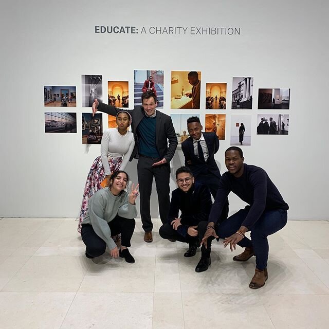 A magical evening at @christiesinc kicking off Educate, an exhibition of global emerging artists in support of the @luminosfund . 
The @narratio_org Fellows performed poems from their project with the @metmuseum , flanked by photos of their participa