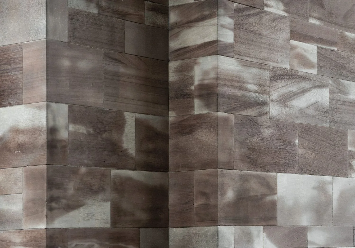 Coventry Cathedral, England. This modern building shows off the texture and colour  in a simple minimal photograph.