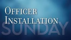 New officer installation