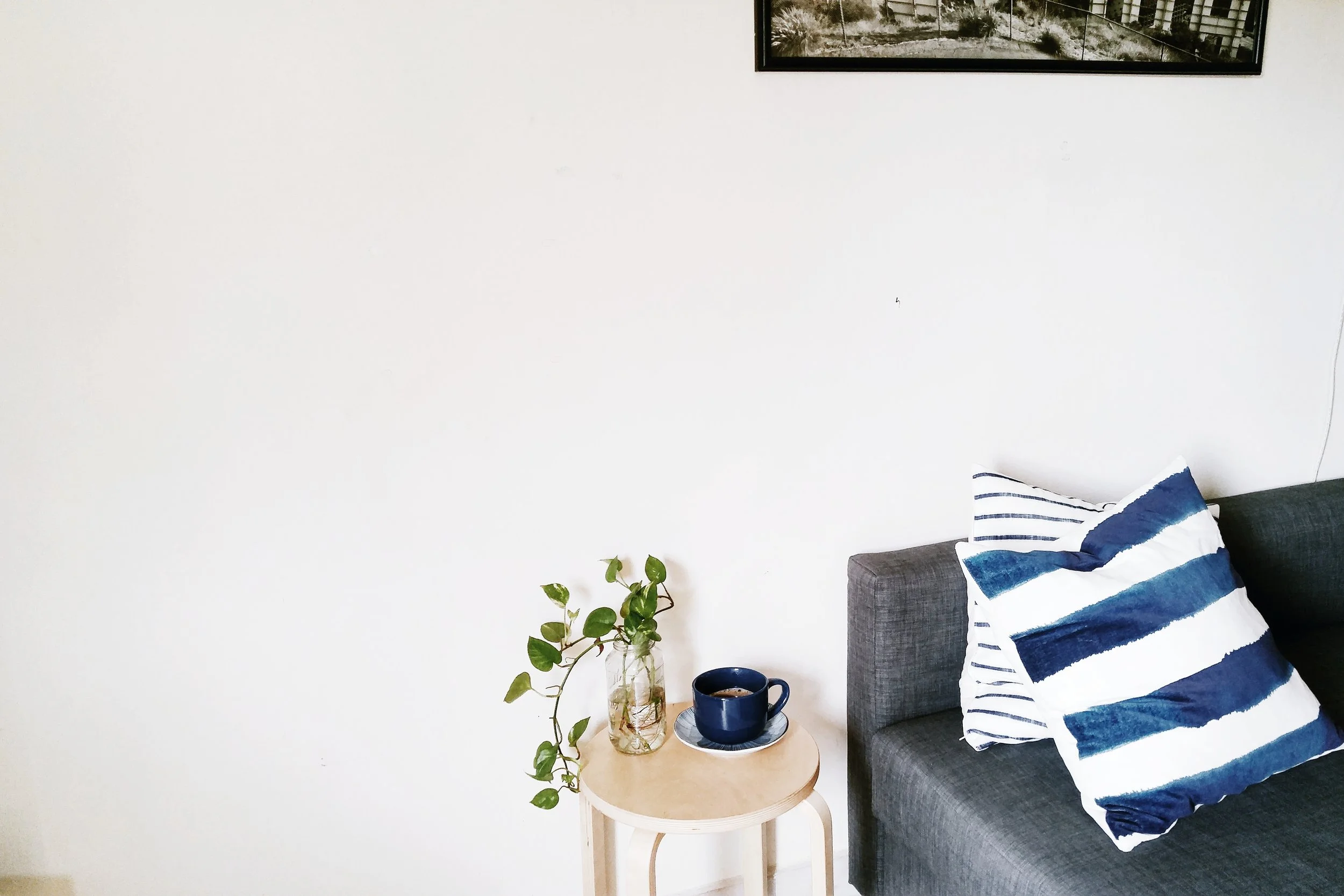 coffee. home. morning light.