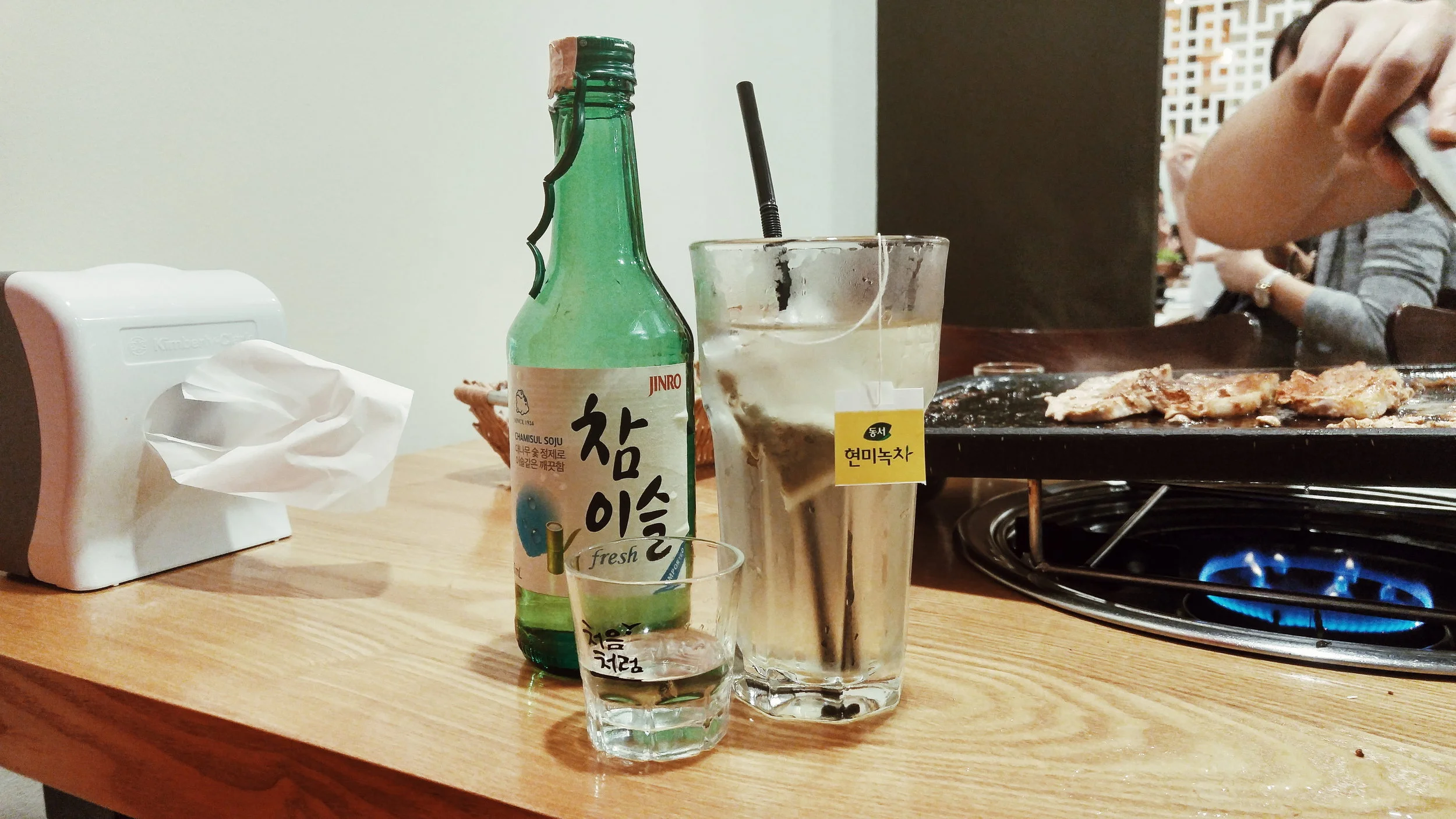 it's not a Korean grill session without our favorite Jinro soju.