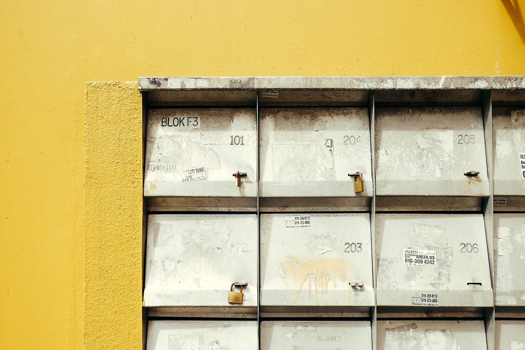 mailboxes.