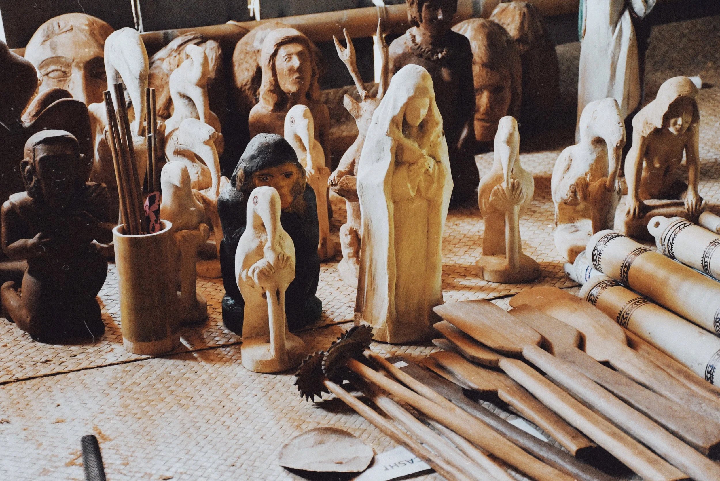 woodcrafts. exhibit @ Sarawak Cultural Village, Kuching.