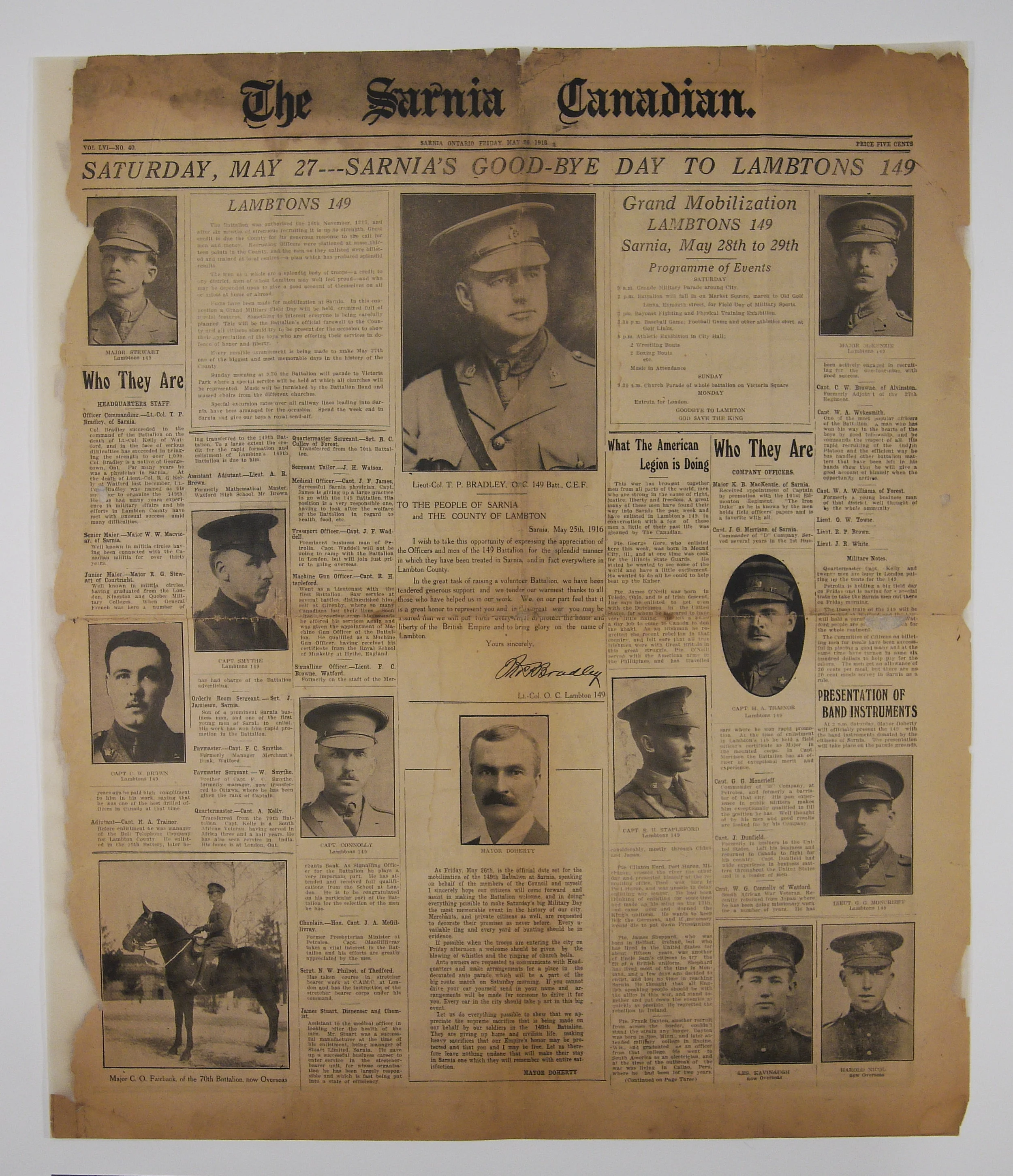WWI Newspaper - After Treatment