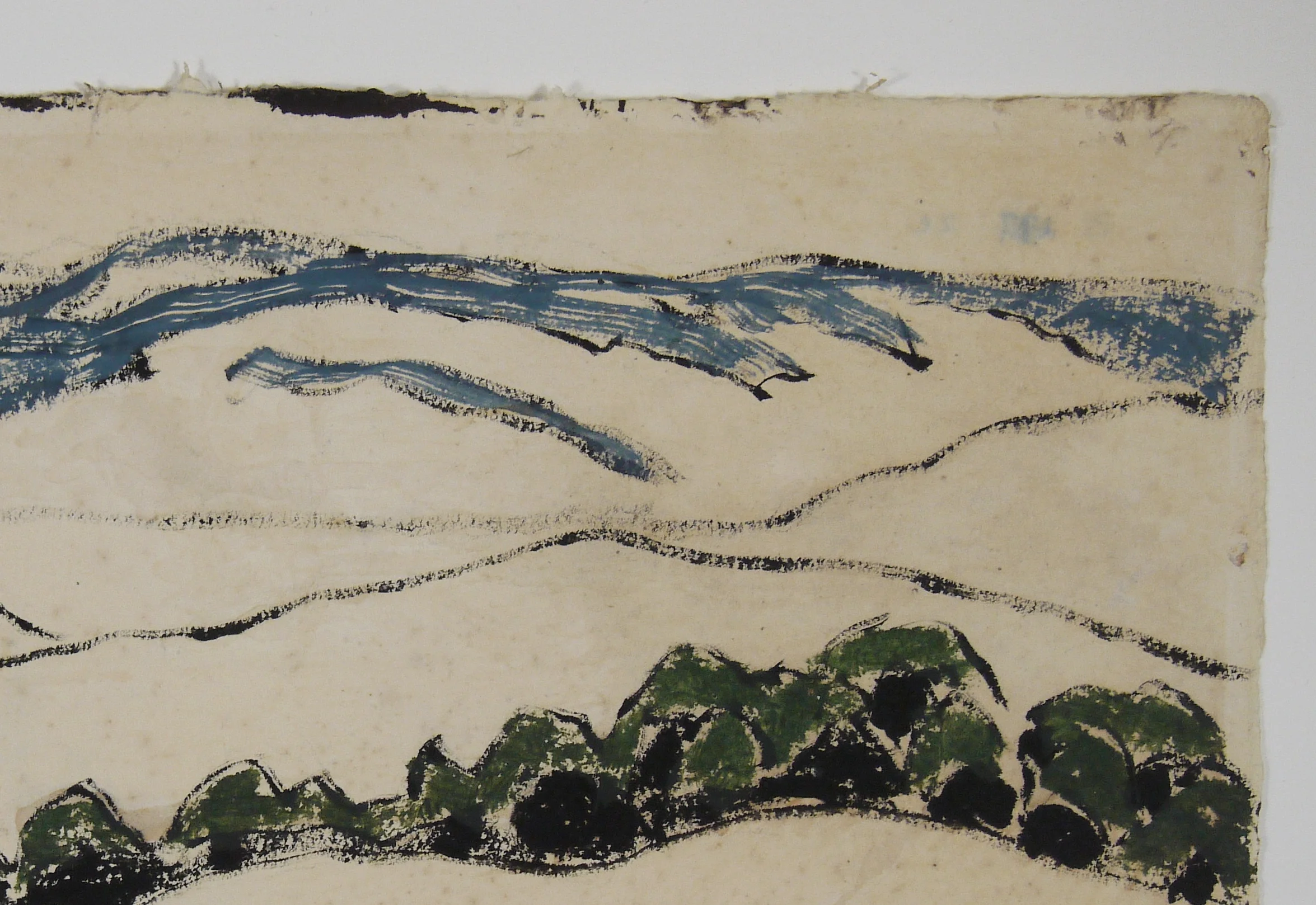 David Milne - Watercolour - Detail After Cleaning