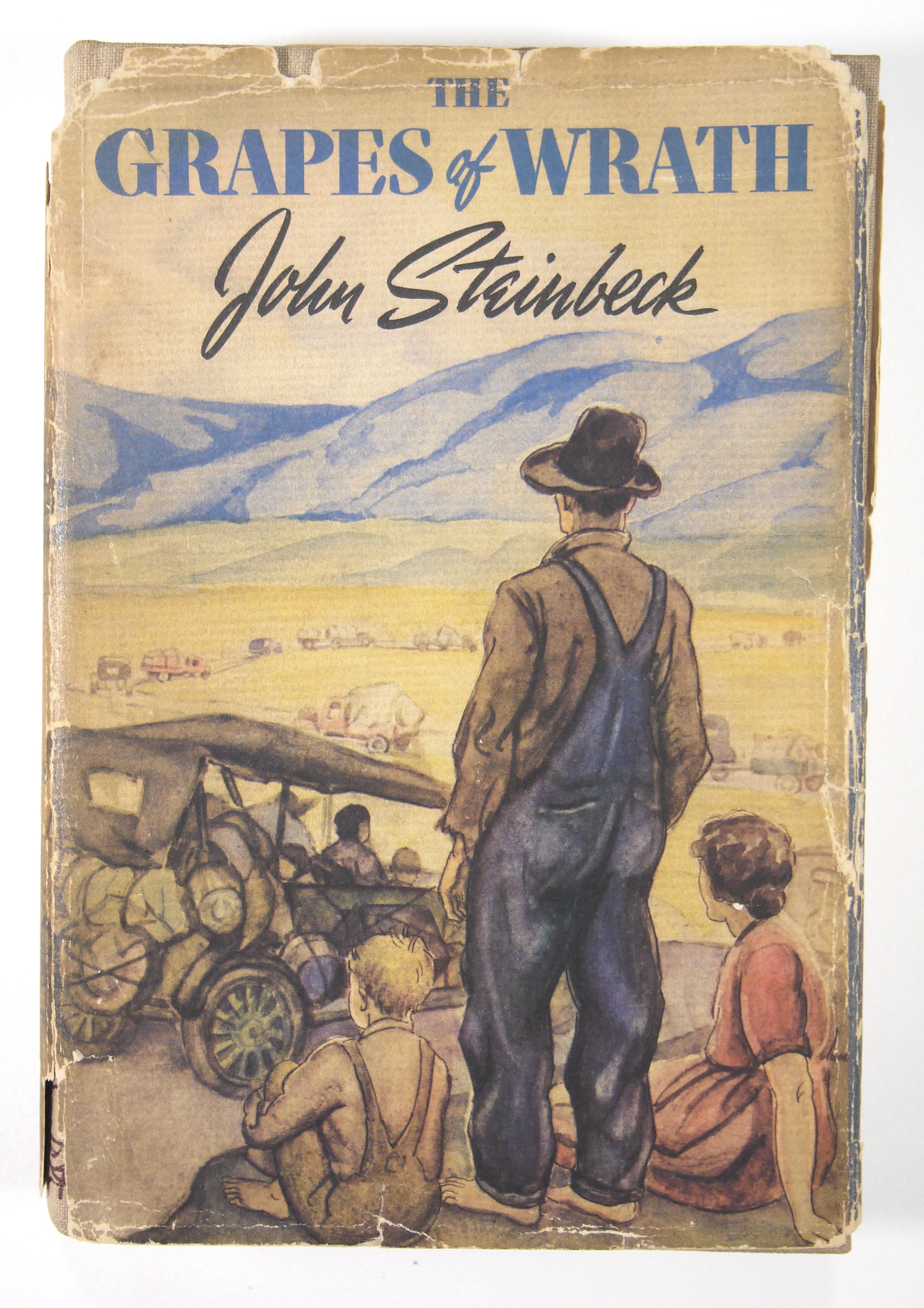 Grapes of Wrath 1st Edition - Before Conservation Treatment