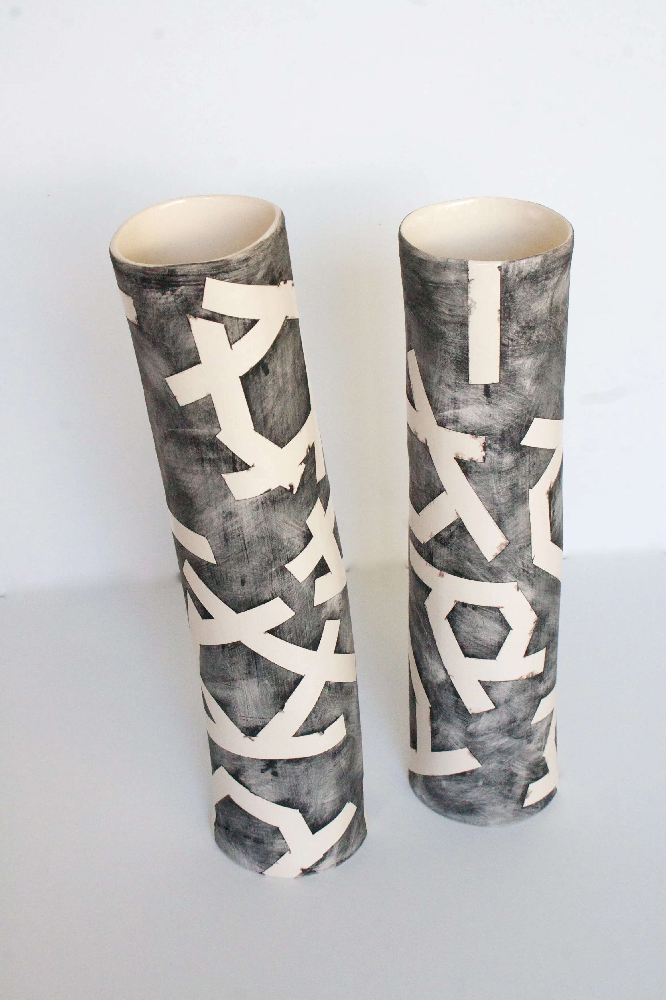 Taped Circles Vase