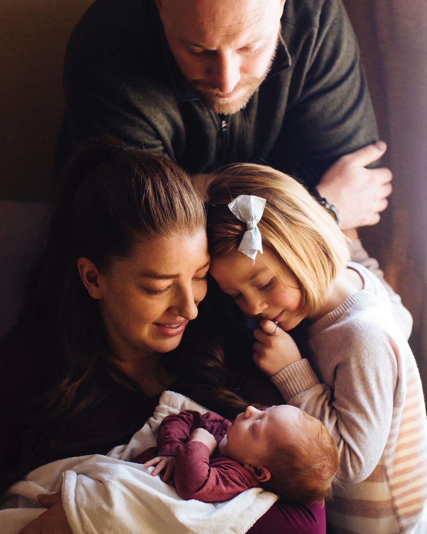 This sweet little girl has certainly entered into a special family! Can&rsquo;t wait to share more from this session! 🥰