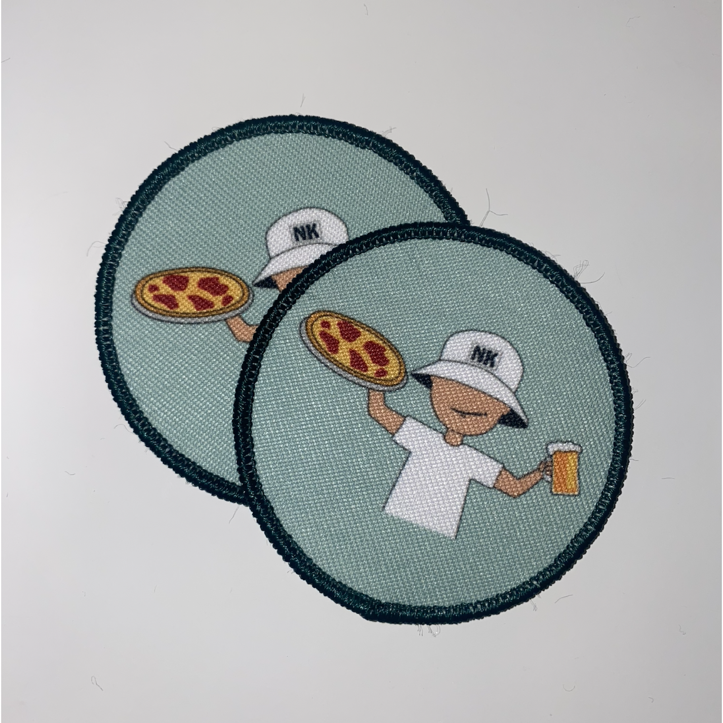Pizza Birthday Bucket Hat Patch 