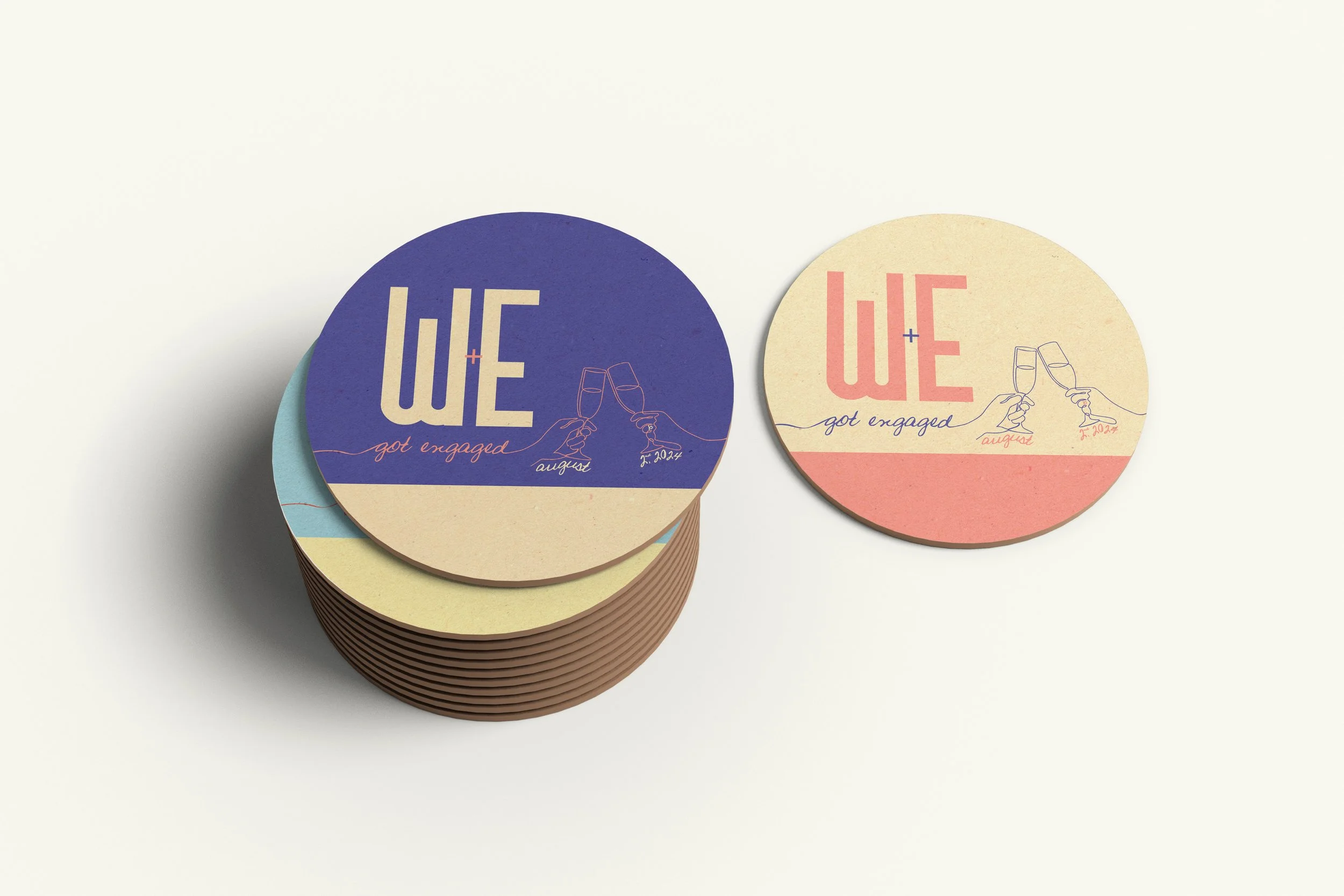 Engagement Coasters