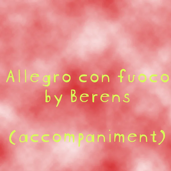 Allegro con fuoco - Berens - Accompaniment