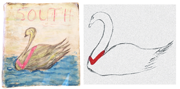 A couple of Jan's artworks when she was a kid