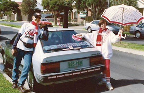 Marshall and Jan going to the 1996 grand final