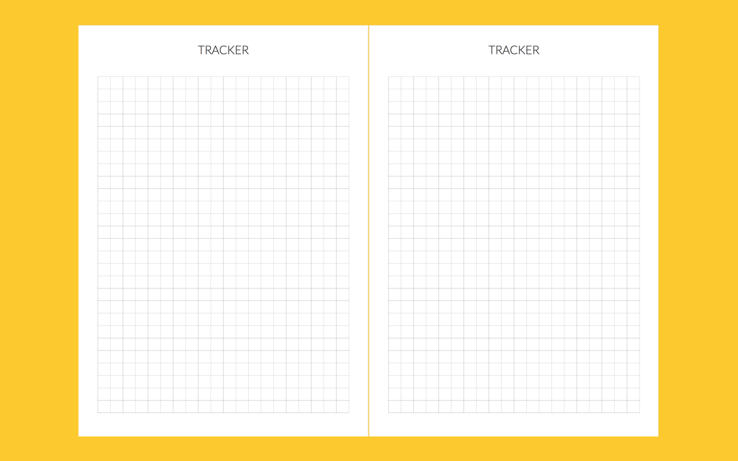 For tracking anything and everything. The grids are 6.35mm so there's plenty of space to write, even if you're just using the lines. From social media stats, to saving for your future home, this is the place!