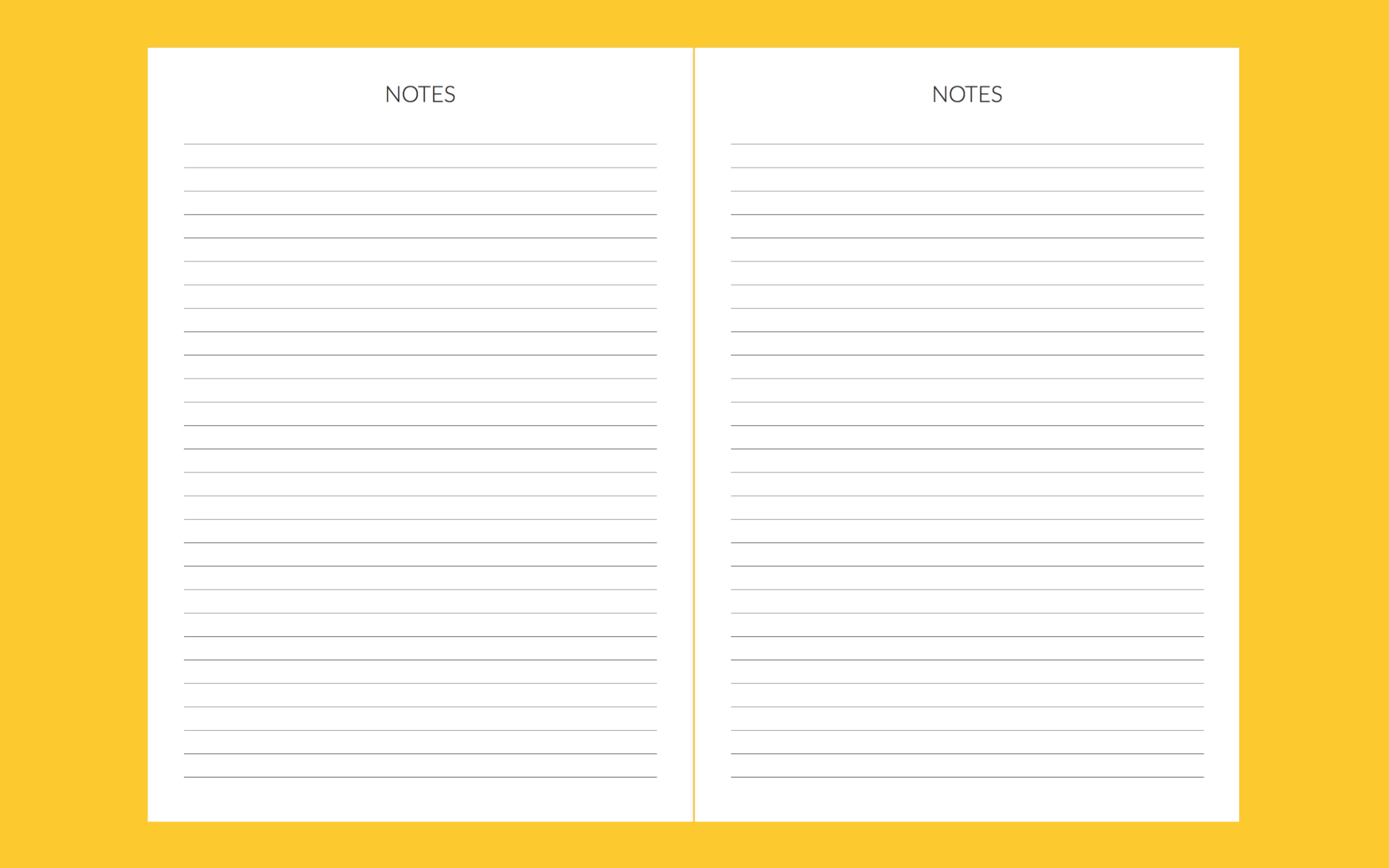 We all have notes to write, right? And it's also great for jotting down things that are happening the next year that you have no space in the planner for at that moment.