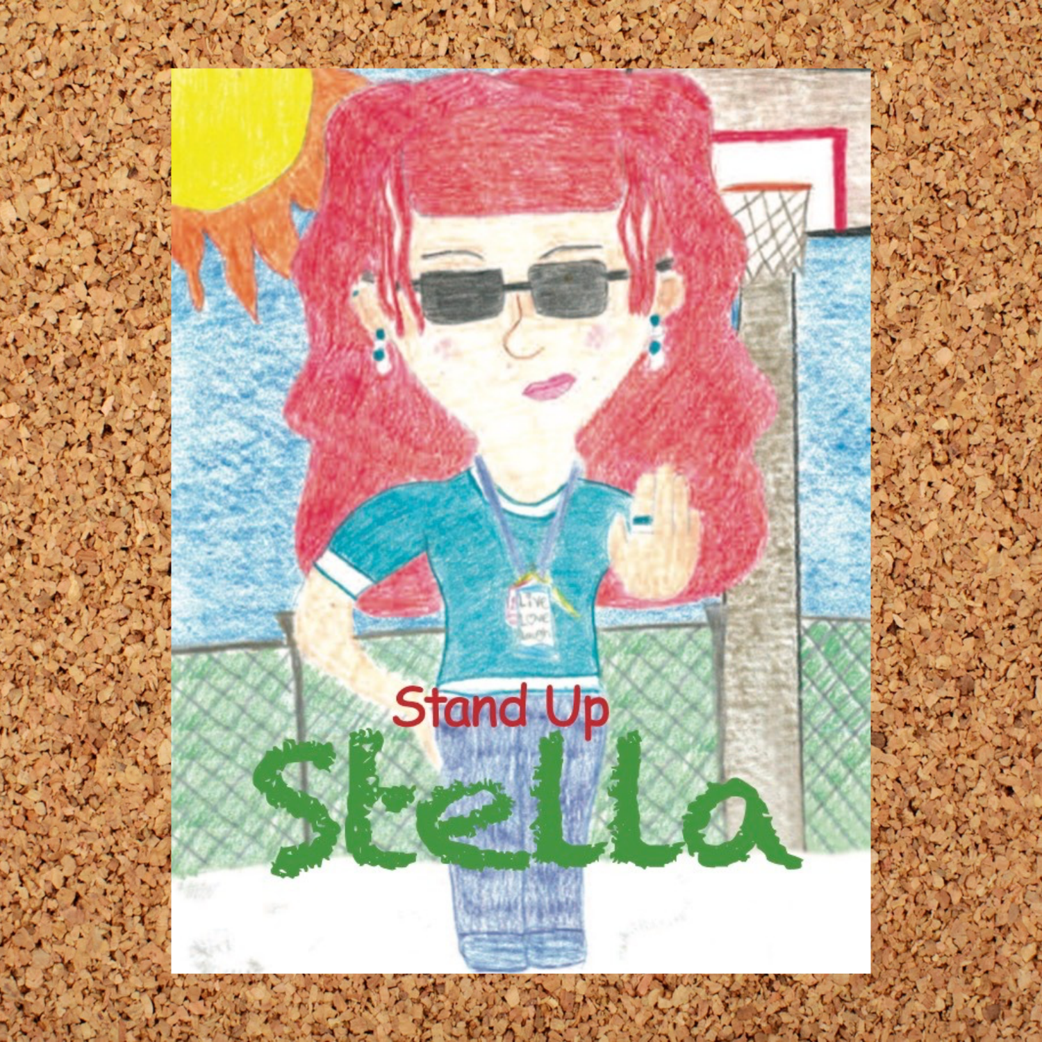 Powerful You Stand Up Stella character card for teaching confidence and social-emotional skills
