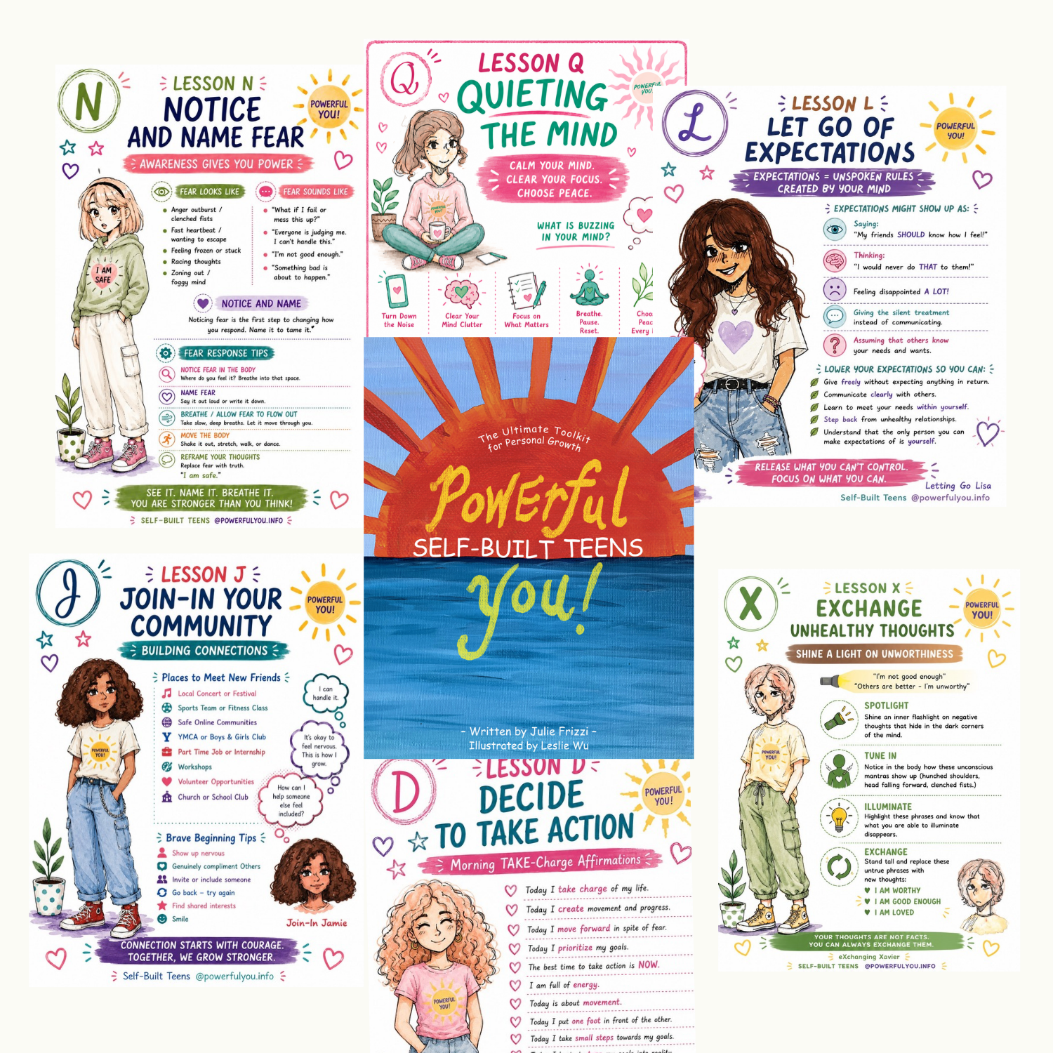 Powerful You! Self-Built Teens Bundle | Printed Book + 26 Digital Posters