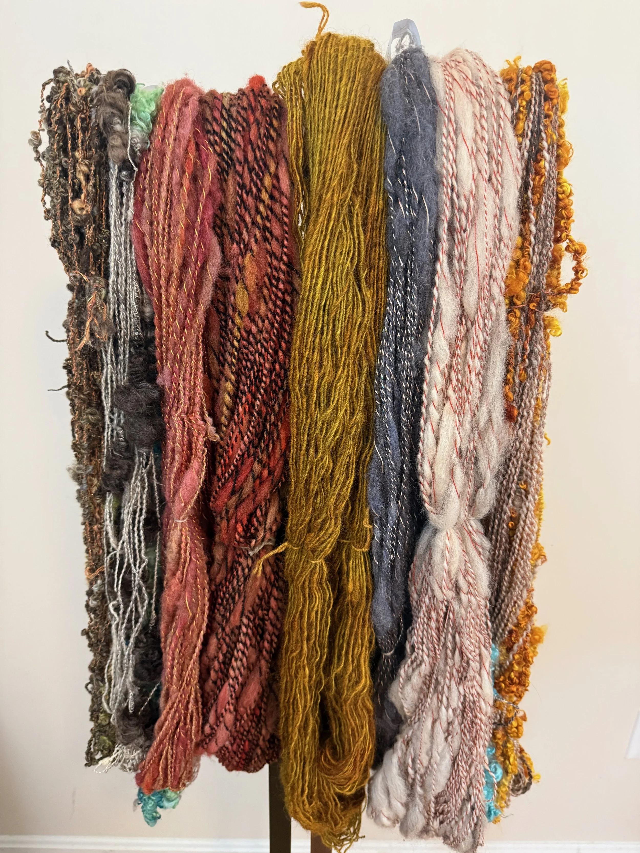 Hand spun yarns