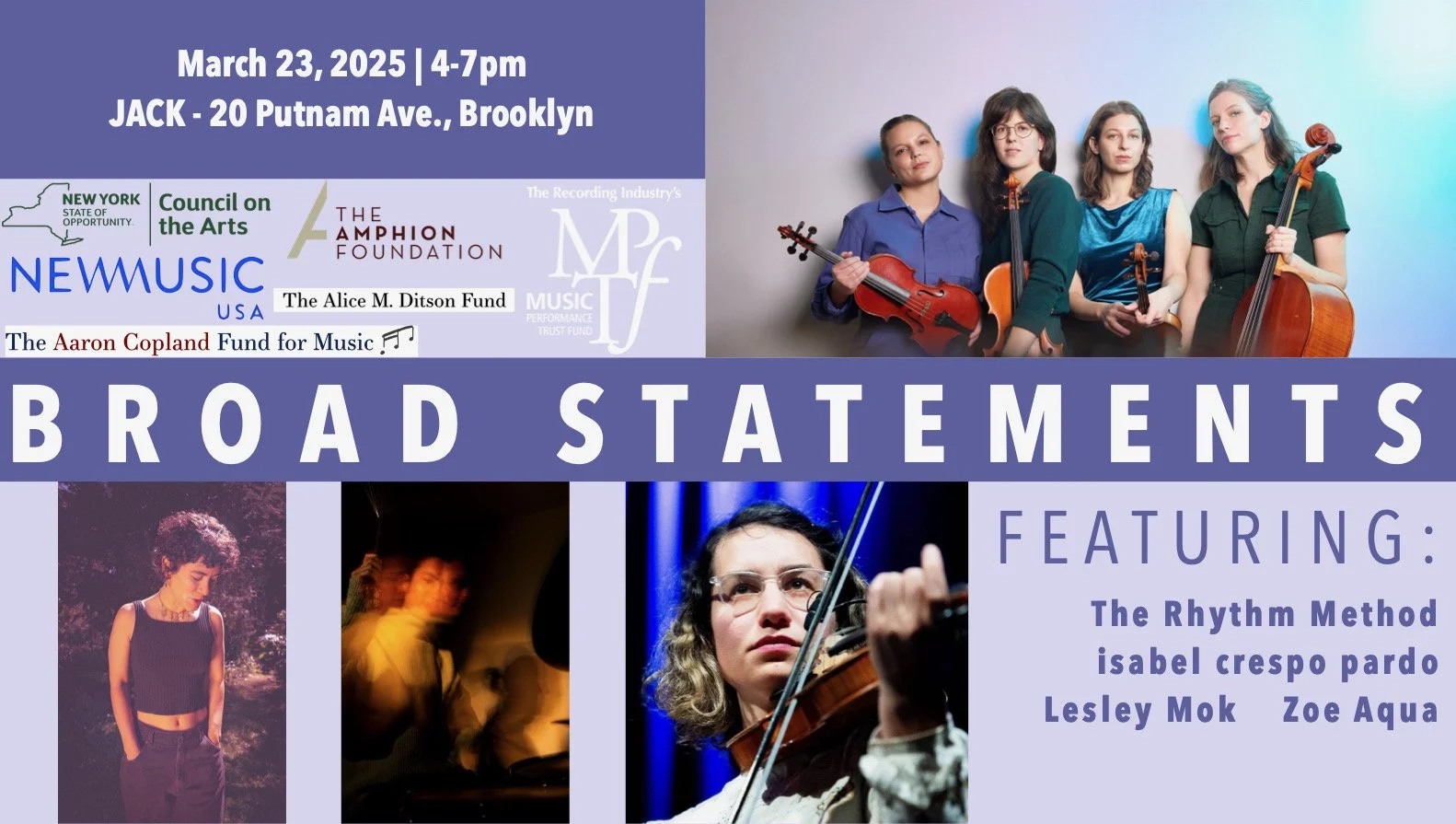 Broad Statements — THE RHYTHM METHOD