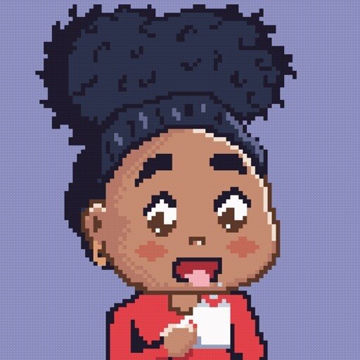As promised it&rsquo;s the start of October (kinda late)  so new content. Let&rsquo;s starts with this months challenge: Pixel Art!

This is toward the end of my push but I will definitely be posting more! 

#blackart #sketchart #mangaartist #artist 