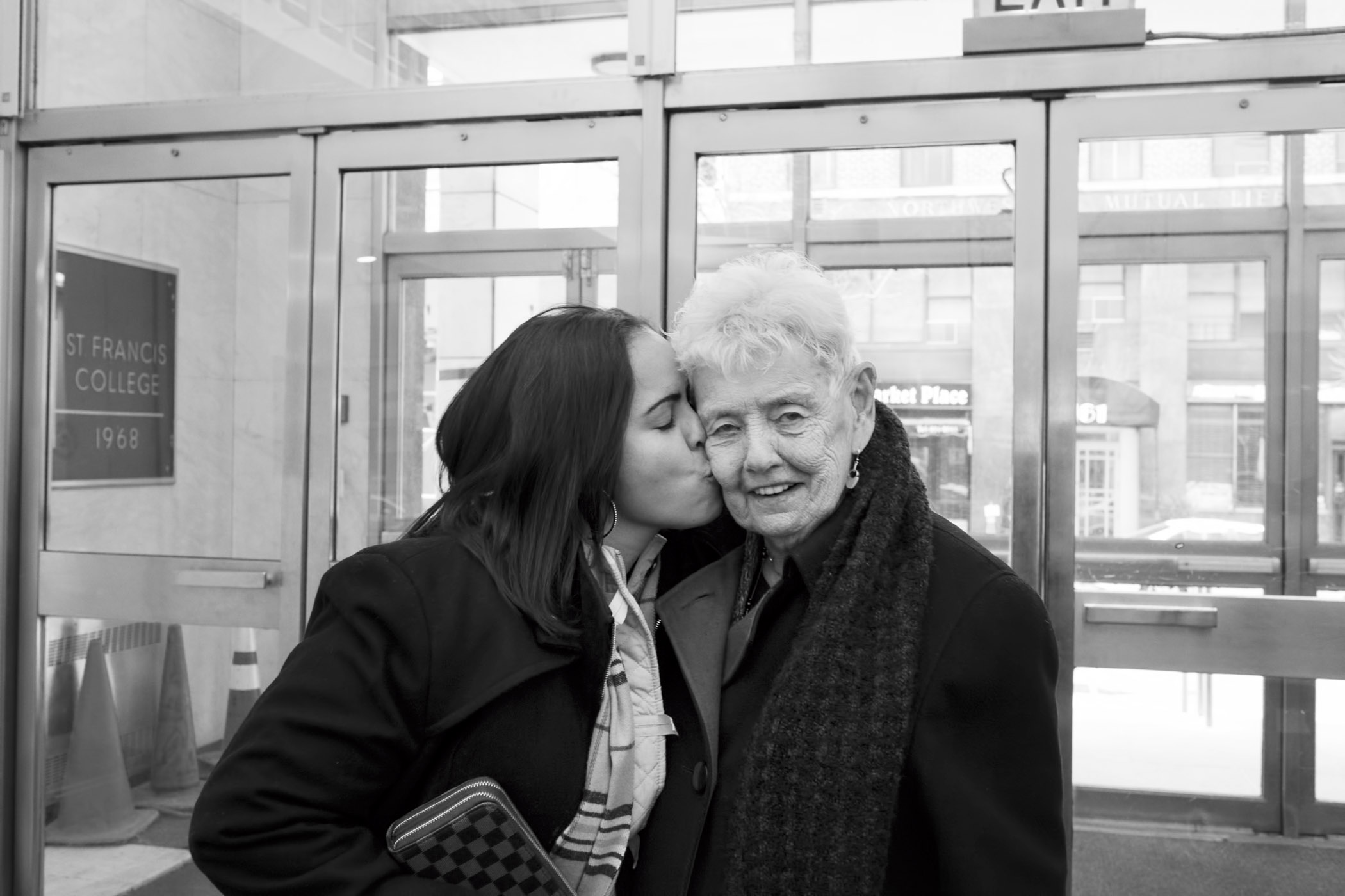Evelyn with Sister Elaine Roulet, a nun who worked in Bedford Hills Correctional Facility. Brooklyn, NY (2015)