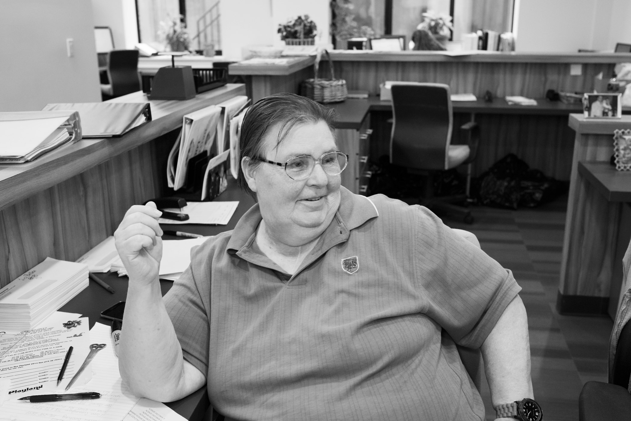 Carol working as a volunteer at Hour Children. Long Island City, NY (2014)