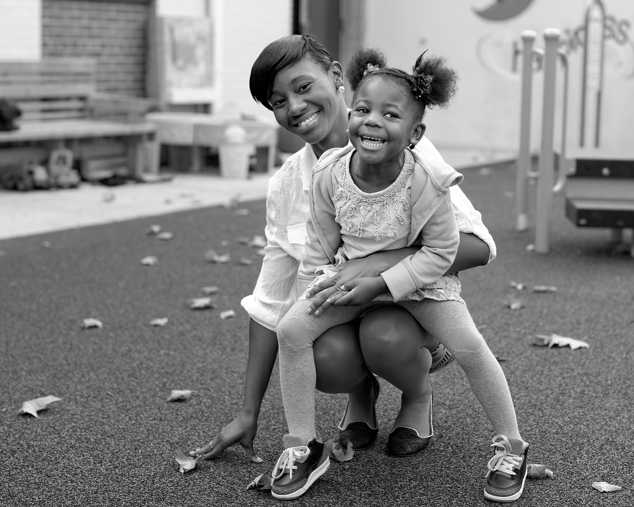 The women in this photo series all were incarcerated with Judith Clark and talk about her effect on them. DENISHA , 23 and ZEIYANA, 3. Served less than 1 year. Released: 2010. Because of Judy, I’m more grateful for my life. I’m home, I’m raising my daughter, I’m being a good mom, and I’ve learned to take anything negative and turn it into a positive. I wish I could have put Judy in my bag and taken her through the gate with me.